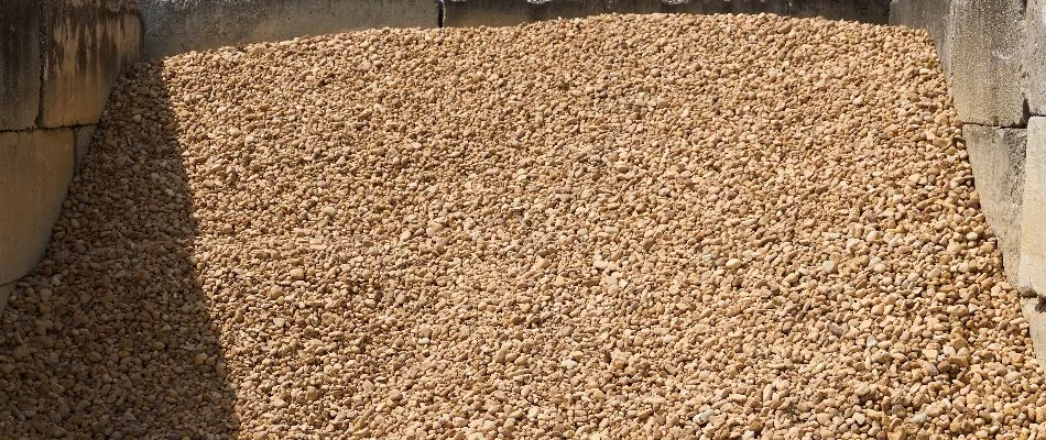 Pile of landscaping rocks in Orlando, FL.