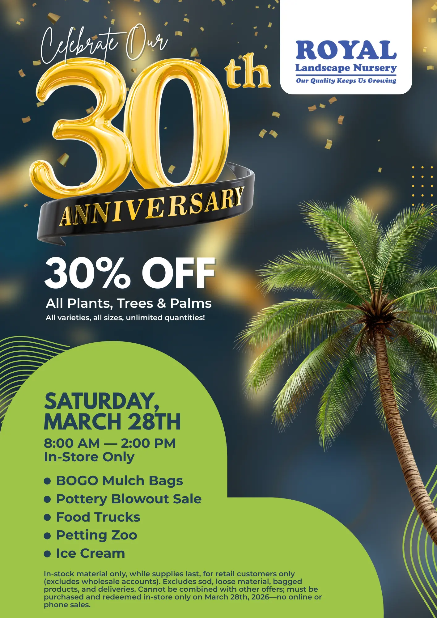 Aerial photo of nursery in Gotha, FL.